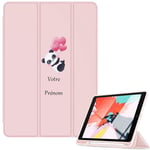 Housse Ipad Mini 6 Rose Avec Motif Panda Love Personnalisee