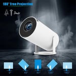 HY300 PRO-projektor 4K Android 11 Dubbel Wifi6 Allwinner H713 BT5.0 1280x720 Hemmabio Outdoor Cinema Proj-WELLNGS