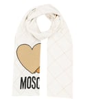 Moschino écharpe en laine femme teddy bear 30819M3162002 White Bianco