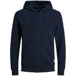 Sweat-shirt Jack & Jones  12182493 BASIC SWEAT ZIP-NAVY BLAZER