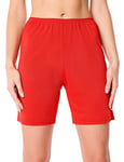 Bellivalini Femme Pantalon Court Shorts de Soie de Viscose BLV50-269 (Rouge, S)