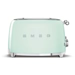 Smeg TSF03PGUK Retro 50s Style 4 Slice Toaster - Pastel Green