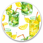 2 x Vinyl Stickers 30cm - Lemon & Lime Drink Lemonade Cool Gift #24550