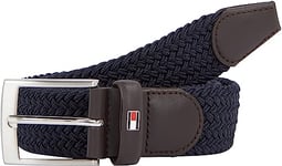 Tommy Hilfiger Ceinture Homme New Adan Belt 3.5 Ceinture En Toile, Bleu (Sky Captain), 90