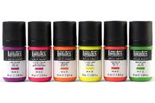 Lqx Acrylic Gouache 6X59ml Set Fluorescents