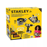 ⭐STANLEY JR KIDS 18 PIECE POWER TOOL CONTRUCTION SET AGE 3+ FREE UK POSTAGE⭐