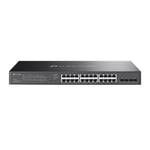 TP-Link k Omada SG2428LP V1 - Switch - smart - 16 x 10/100/1000 (PoE+) + 8 x 10/100/1000 + 4 x Gigabit Ethernet SFP - rack-mountable - PoE+ (150 W)