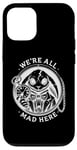 iPhone 14 Alice in Wonderland - We're All Mad Here Rabbit Hatter Quote Case