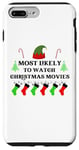 iPhone 7 Plus/8 Plus Most Likely To Watch Christmas Movies Family Santa Elf Hat Case