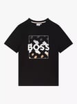 HUGO BOSS Kids' Logo T-Shirt, Black