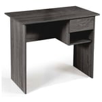 Gicos - Bureau avec tiroir gris bureau chambre cm 90 x 50 x 75 h