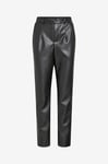 Vila - Byxor viDagmar Varone HW Coated Pant - Svart