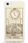The Moon Tarot Card Cream Impact Phone Case for iPhone 7/8 / SE TPU Protective Light Strong Cover with Psychic Astrology Fortune Occult Magic