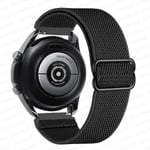 20 mm 22 mm band för Samsung Galaxy Watch 4/classic/3/5/ pro/active 2 Gear S3 Elastisk nylon Huawei Watch Gt 2 2e 3 Pro Strap 22mm Black