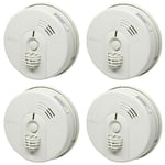 4 x Kidde Firex KF30 Heat Alarm Mains / 9V Battery Back Up