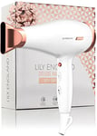 Lily England Lightweight Hair Dryer - Quiet Hairdryer with Cold Setting for Shine Boost, Hairdryers for Women Multiple Heat & Speed Settings, White & Rose Gold