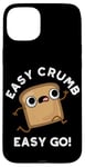 Coque pour iPhone 15 Plus Easy Crumb Easy Go Jeu de mots amusant