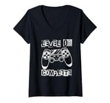 Womens LEVEL 08 COMPLETE 8 Year Anniversary V-Neck T-Shirt