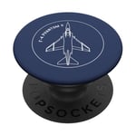 F-4 Phantom II American Jet Plane Badge PopSockets Adhesive PopGrip