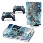 Autocollant Sticker pour Sony PS5 Édition numérique, Monster Hunter World-901