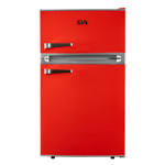 SIA RFM88R 88L Freestanding Under Counter Retro Fridge Freezer - Red