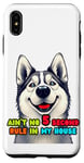 iPhone XS Max Funny Dog Lover Ain't No 5 Second Rule Design Case