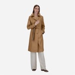 Trench Coat In Delon & Monogram - Camel