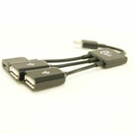 Ex-Pro® Dual OTG Host HUB for Motorola Xoom Tablet - Micro USB to 2 x Type A