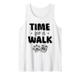 Time For A Walk Dog Walker Dogs Pet Walking Puppy Tank Top