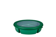 Mepal - Bol bento Cirqula 3 cases multi-usage rond - Boîte de conservation hermétique - Conserver un repas séparé - Meal prep containers & boîtes alimentaires – Vivid green