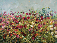 Anne-Marie Butlin DC100676 Toile imprimée 60 x 80cm (Cosmos Roses), Multicolor, 60 x 80 x 1,8 cm