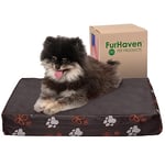 Furhaven Matelas en Mousse Visco-élastique Lit pour Chien pour Chiens et Chats