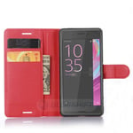 Sony Xperia X Performance      PU Wallet Case    [Red]