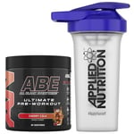 Applied Nutrition Bundle ABE Pre Workout 375g + 700ml Protein Shaker | All Black Everything Pre Workout Powder, Energy & Physical Performance with Creatine, Beta Alanine (Cherry Cola)