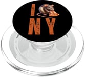 Funny NY City Rat Mangeant Pizza Pepperoni PopSockets PopGrip pour MagSafe