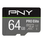 PNY PRO Elite Micro SDXC U3 V30 muistikortti 64 GB