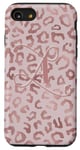 iPhone SE (2020) / 7 / 8 Letter A Initial Leopard Rose Pink Cheetah Monogram Case