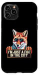 Coque pour iPhone 11 Pro I'm Just a Fox in the City Design Cool Urban Design