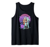 Pop Art 4th Doctor Baker Cosmic Time Travel Fan Tank Top