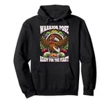 Warrior Pose – Thanksgiving Yoga Turkey Pullover Hoodie