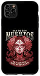 Coque pour iPhone 11 Pro Max De los Muertos Spritis Jour des morts Crâne Femme