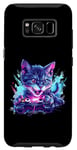 Coque pour Galaxy S8 manette de jeu gamer chat idée de jeu inspiration créative