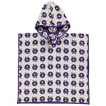 Småfolk Mönstrad Badponcho Med Äpplen Purple Heart | Lila | 1-3 years