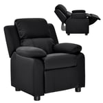 Kids Recliner Chair PU Leather Toddler Adjustable Sofa Chair Gaming Lounge Chair