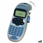 Electric Label Maker Dymo LetraTag LT-100H Blue Grey [6 Units]