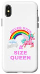 iPhone X/XS Fun Graphic-Never Stop Being A Size Queen Case