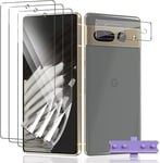 3+1 Pièces Pour Google Pixel 7 Pro Protection Écran Tpu Souple Non Verre Trempé + Google Pixel 7 Pro Caméra Verre Trempé, Hd Anti Rayures Protecteur D'écran Pour Google Pixel 7 Pro