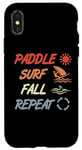 Coque pour iPhone X/XS Paddle Surf Fall Repeat Windsurfing Instructor Sailboarding