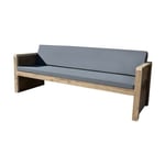 Banc de jardin Vlieland - 'Do it yourself' Kit de construction échafaudage bois 175Lx72Hx57D cm - Coussin inclus - - Brun - Wood4you