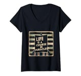 Womens Life Is A Course In Miracles ----- V-Neck T-Shirt